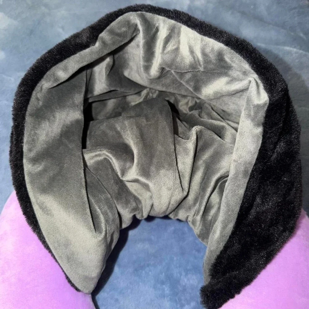 Sanrio Kuromi Kawaii‎ black & purple neck pillow